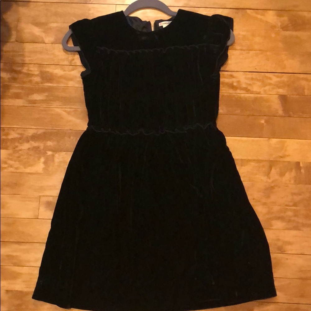Crewcuts black velvet dress